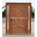 Puerta de entrada de villa de diseño de madera de Malasia, opción para puerta de madera de acero